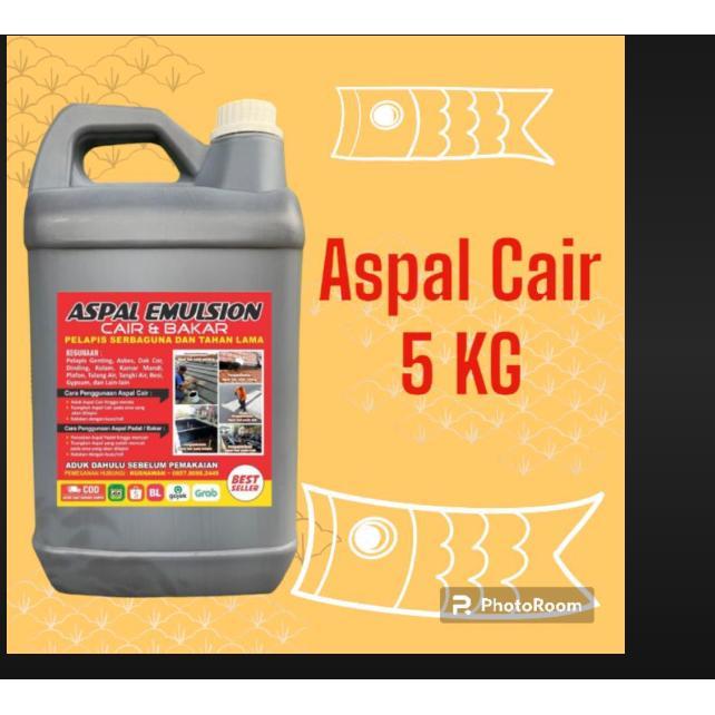 Aspal Cair 5 Kg Waterproofing/Aspal Emulsion
