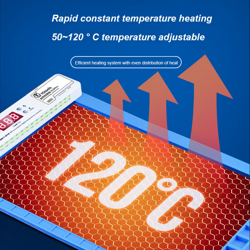Baru Yaogong 918 Pro LCD Screen Separator Remover Pre-Heating Platform Quick Heating Silicone Mat Fo