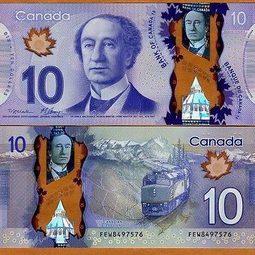 UKA Canada 10 Dollars 2013 New Polymer Design