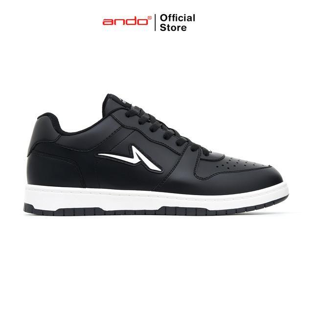 Ando Sepatu Sneakers Tricks Delta Pria - Hitam/Putih 39