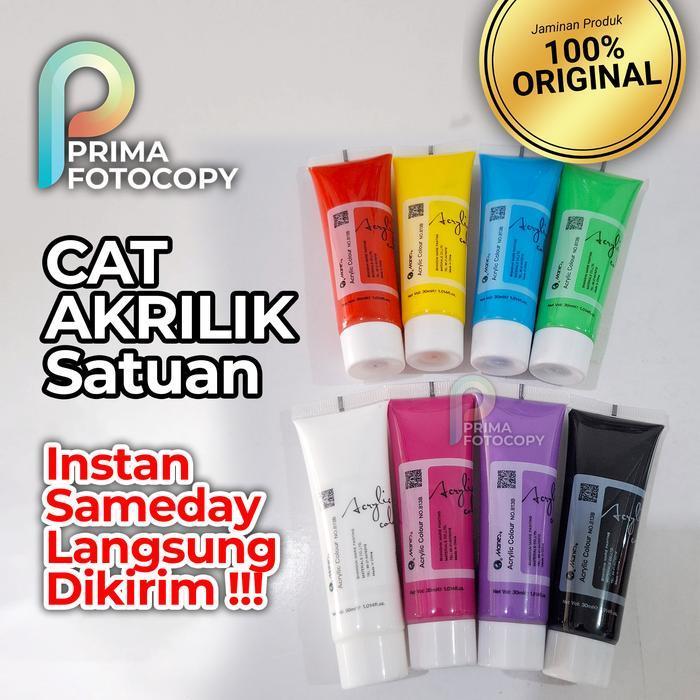 Cat Akrilik Warna Biru Kuning Merah Rose Hijau Ungu Kain Tekstil Sepatu Canvas Kanvas Lukis Tas