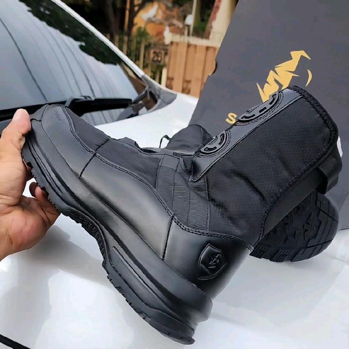 Sepatu Pdl Spartan tali putar combat Boots