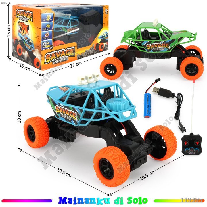 [Mainanku] Remote Control R/C Mobil Rock Crawler 1:18 Charge 1pcs RANDOM WARNA + Kabel Charge Lampu 