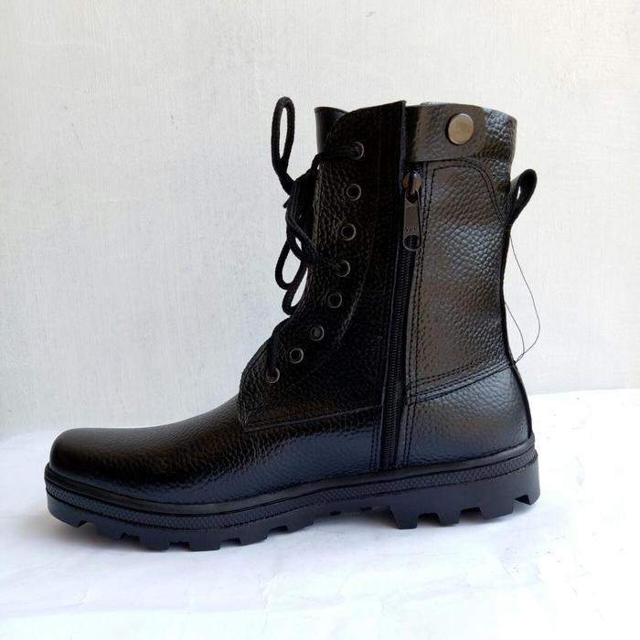 Mandiens Sepatu PDL Kulit Asli Motif Jeruk PDL Tni Polri Linmas - Sepatu Pdl Kulit Jeruk Jatah TNI