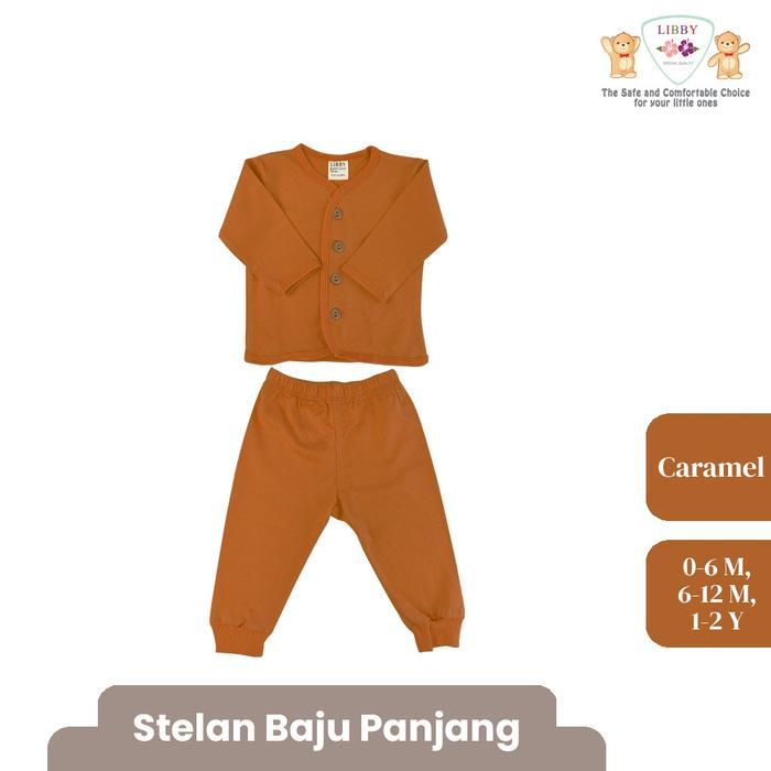 Libby Piyama Bayi-Setelan Panjang Bayi-Baju Tidur Bayi-Libby Earth Comfy Set (1 Stel) Tbk