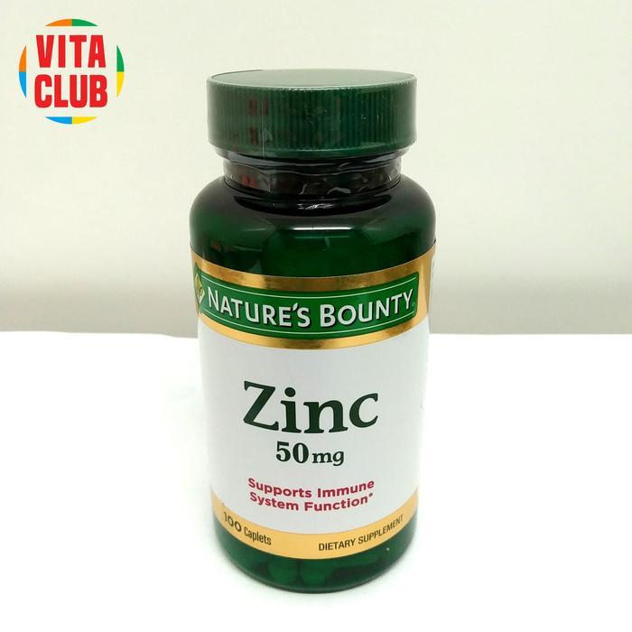 Nature s Bounty Zinc 50mg Immune Health - 100 caplets Zinc 50mg