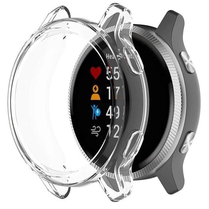 DISKON Full TPU Case Garmin Venu - for Garmin Watch Venu - Bumper Clear Soft Bening Cover Casing