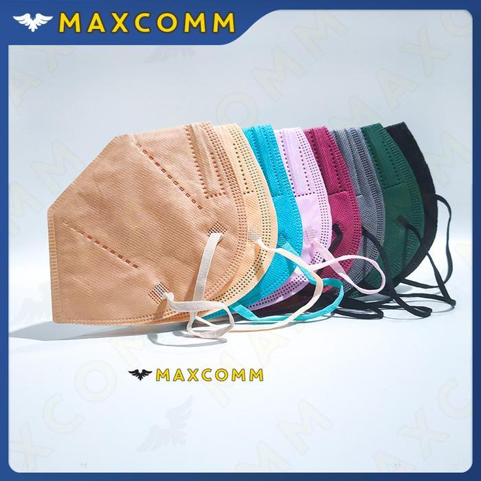 MASKER MOUSON KN95 WARNA TALI SENADA 5 PLY NON MEDIS SEKALI PAKAI
