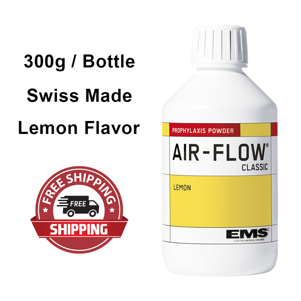 Dental Material EMS Prophylaxis Powder AirFlow Classic Lemon Teeth Cleaning Polishing Sandblasting