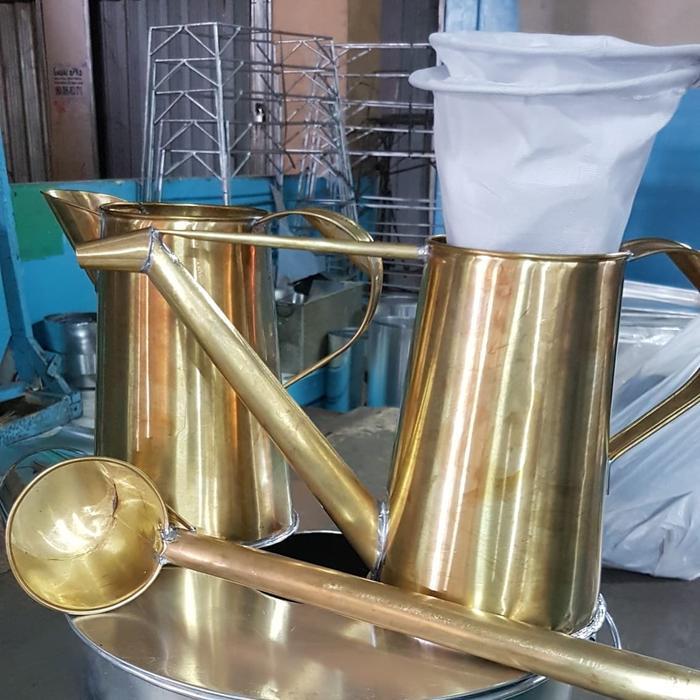 Paket Buka Warkop Teko Kopi + Teko Air + Centong + Filter 2 pcs