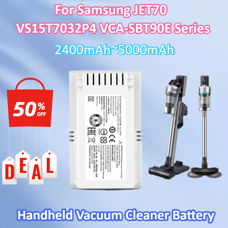 Brand New Rechargeable Battery 5000mAh for Samsung JET70 VS15T7032P4 VCA-SBT90E VCA-SBT90 Handheld