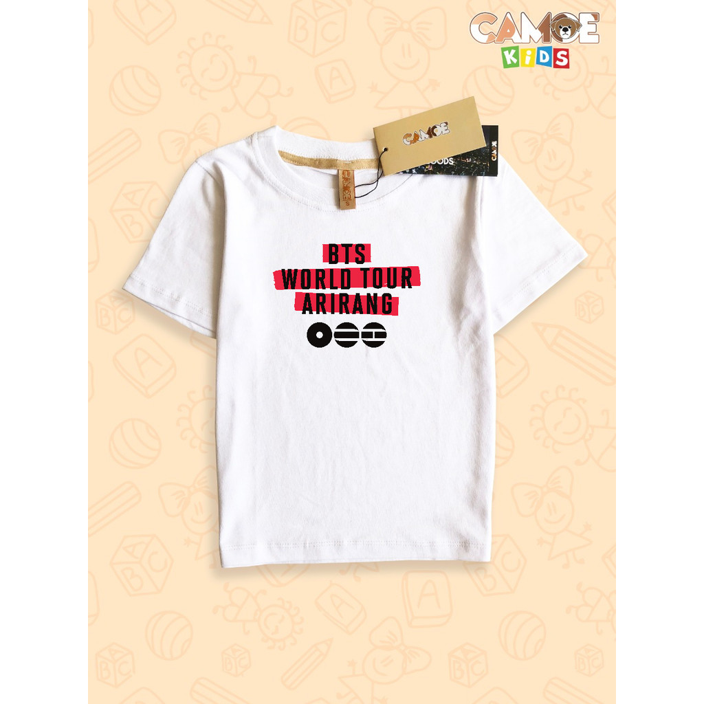 Kaos Anak KIDS BTS World Tour Arirang Logo Official