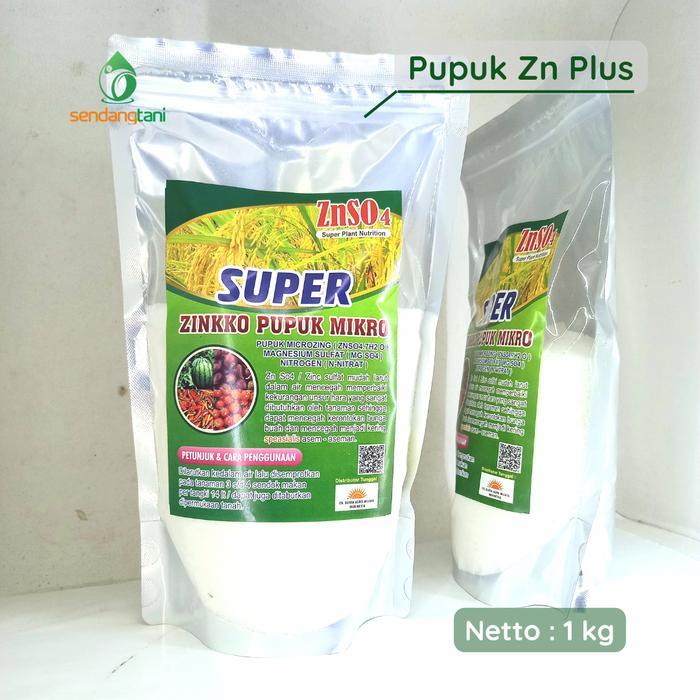 Original Pupuk Zinc Sulfat Super Zinkko 1 Kg Znso4 Plus Magnesium Sulfat Nitrat Untuk Semua Tanaman