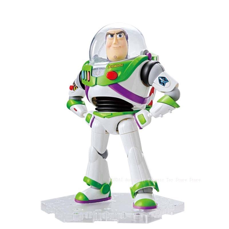 In Stock BANDAI Original Cinema-rise Toy Story 4 Buzz Lightyear Woody Anime Figure Assembly Model