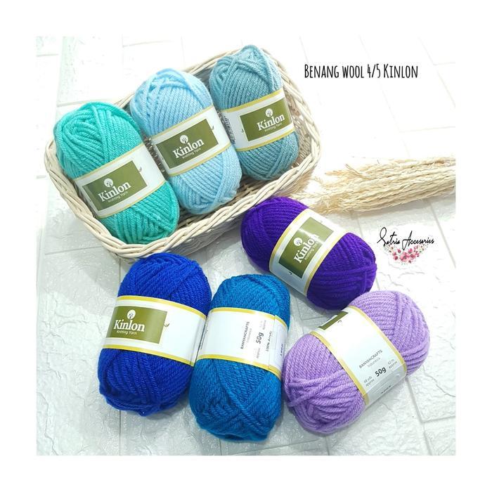 Benang Wool Kinlon Acrylic/Kinlon Knitting Yarn/Benang Rajut Part 4