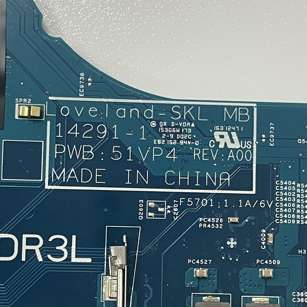 Laptop Motherboard 14291-1 For Dell Latitude 3470 3570 With I3-6100 I5-6200 I5-6300 CPU UMA DDR3