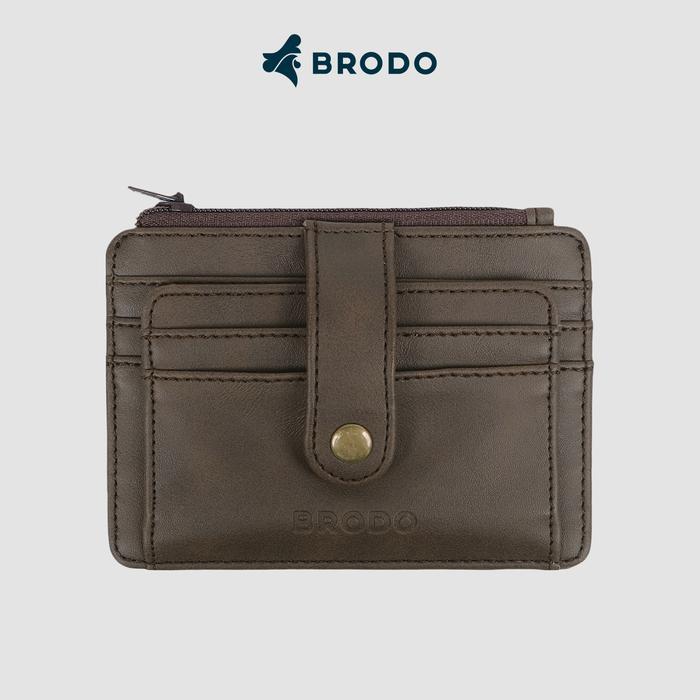 Kenes Leather Wallet - - Porto Synthetic Leather Card Wallet Brown