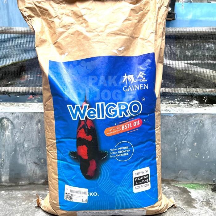 Pakan Koi Wellgro Gainen 15 kg size M/L Floating