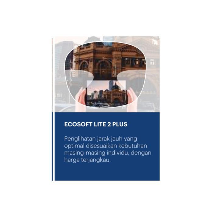 Lensa Kacamata Polycore Ecosoft Lite 2 Plus 1.56 Ublue Anti Radiasi Biru