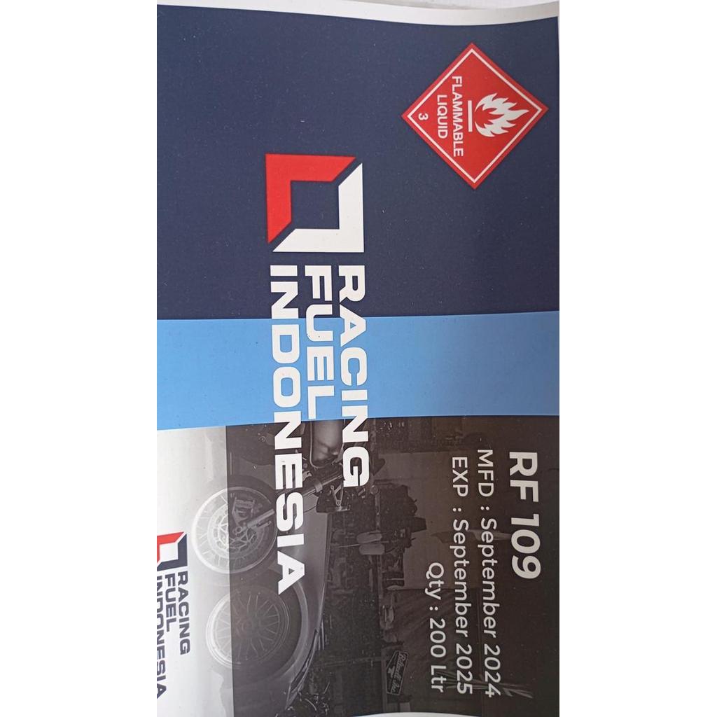 RACING FUEL 109 OCTANE RF 109 OKTAN RACING FUEL OKTAN 109 BENSOL MURNI OKTAN 109 FREE KOMPAN