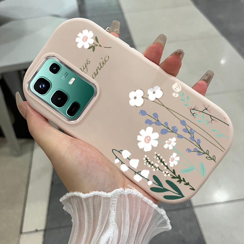 Casing Hp Untuk Infinix Note 50 4G Note 50 Pro 4G Note 50S 5G Note 50X 5G Case Lucu Aesthetic Flower