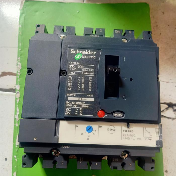 Nsx100F/N Schneider 4P Mccb 16A Sampai 50A