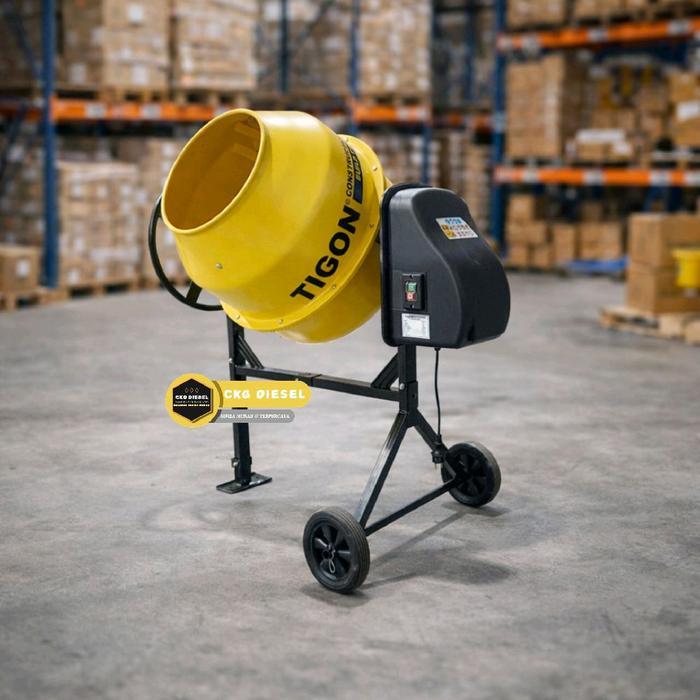 Beton Molen Concrete Mixser Semen Cor Listrik Tigon TCM-120 L / 120 Liter