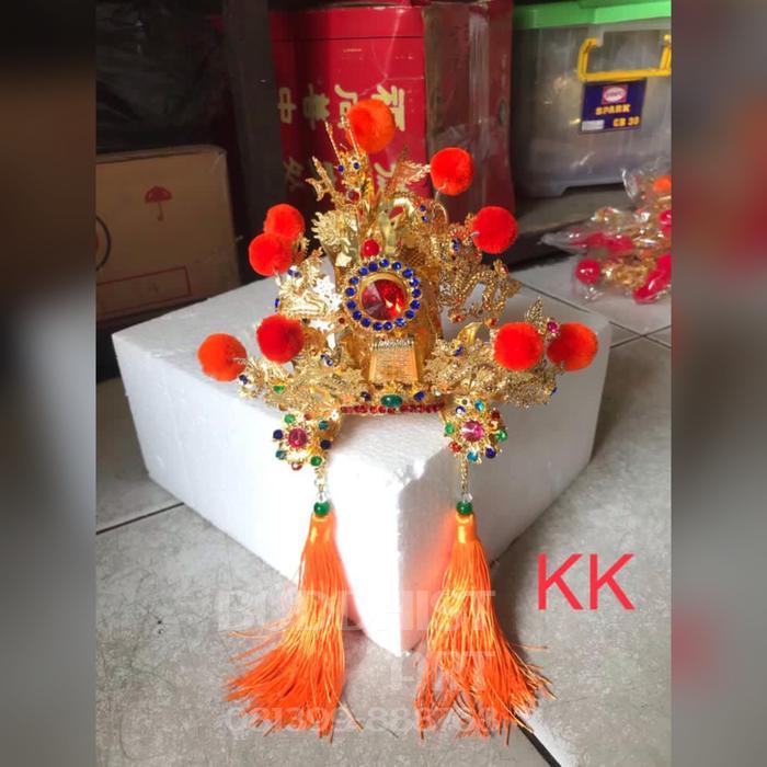 Patung Mahkota Dewa Kwankong Guang Yu 12 Inch untuk Pajangan