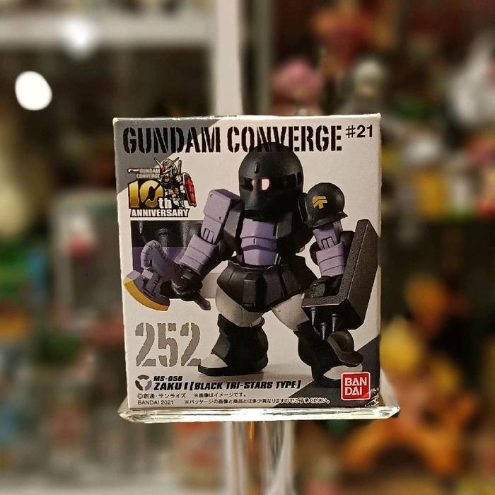 HOT SALE FW GUNDAM CONVERGE #21 ZAKU I [BLACK TRI-STARS TYPE] 10TH ANNIVERSARY TERMURAH