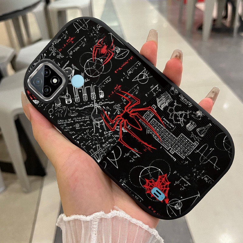 Casing Hp Untuk Realme C21 C21Y C25Y C20 C20A C11 2021 Case Rumus Matematika dan Laba-laba Kasing si