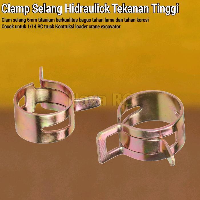 Clamp selang hidraulic 6mm cocok untuk tamiya hercules lesu RC hobby truck dump execavator loader