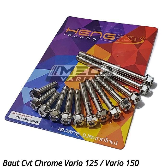"New" BAUT PROBOLT CVT CHROME 2 KUNCI BAUT BAK CVT MOTOR MATIC HONDA BEAT SCOOPY VARIO 110 VARIO 125