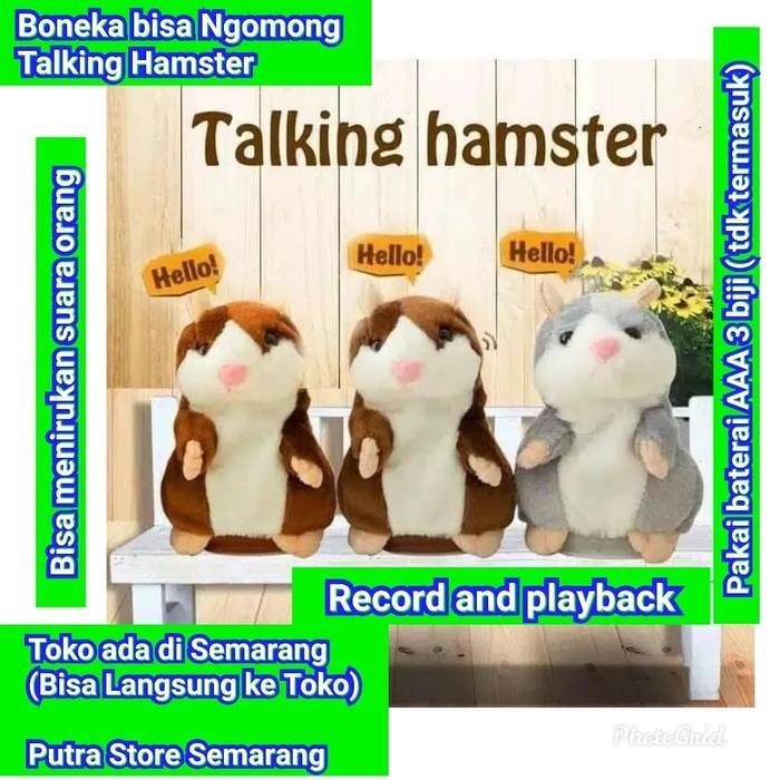 Talking Hamster Boneka Bisa Ngomong Boneka Bicara Menirukan Suara Pasti Promo