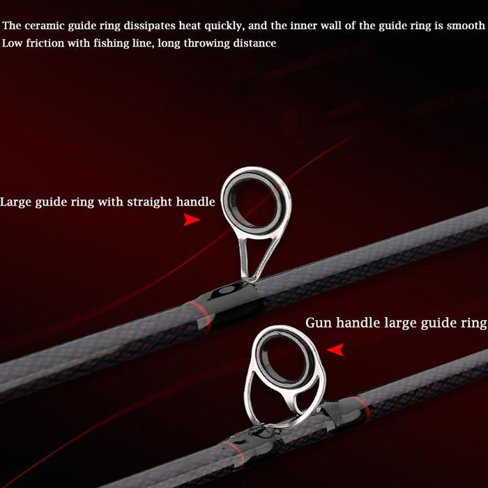 Maguro - Joran Pancing Set Spinning Fishing Rod 1.65-2.1M Berongga Reel Pancing Gulungan Pancing Set