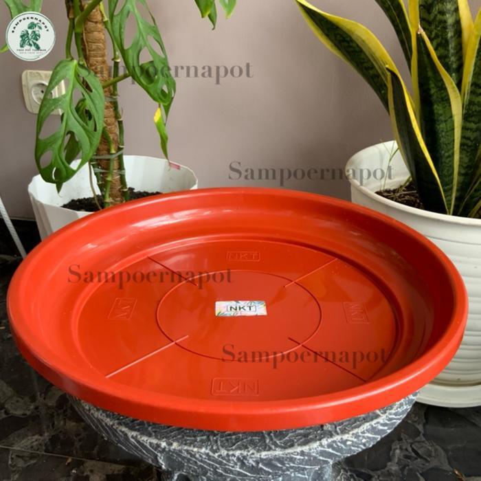 Tatakan Alas Pot Bunga Nkt 37Cm Untuk Pot 40Cm - Nkt Merah Bata 40