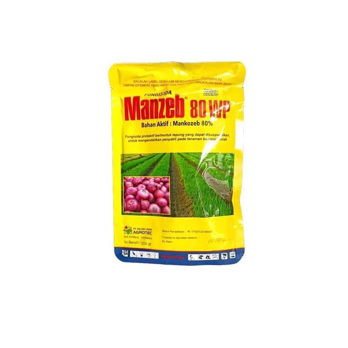 ` Fungisida Manzeb Kuning 80WP 200GR Untuk Mengendalikan Penyakit Jamur