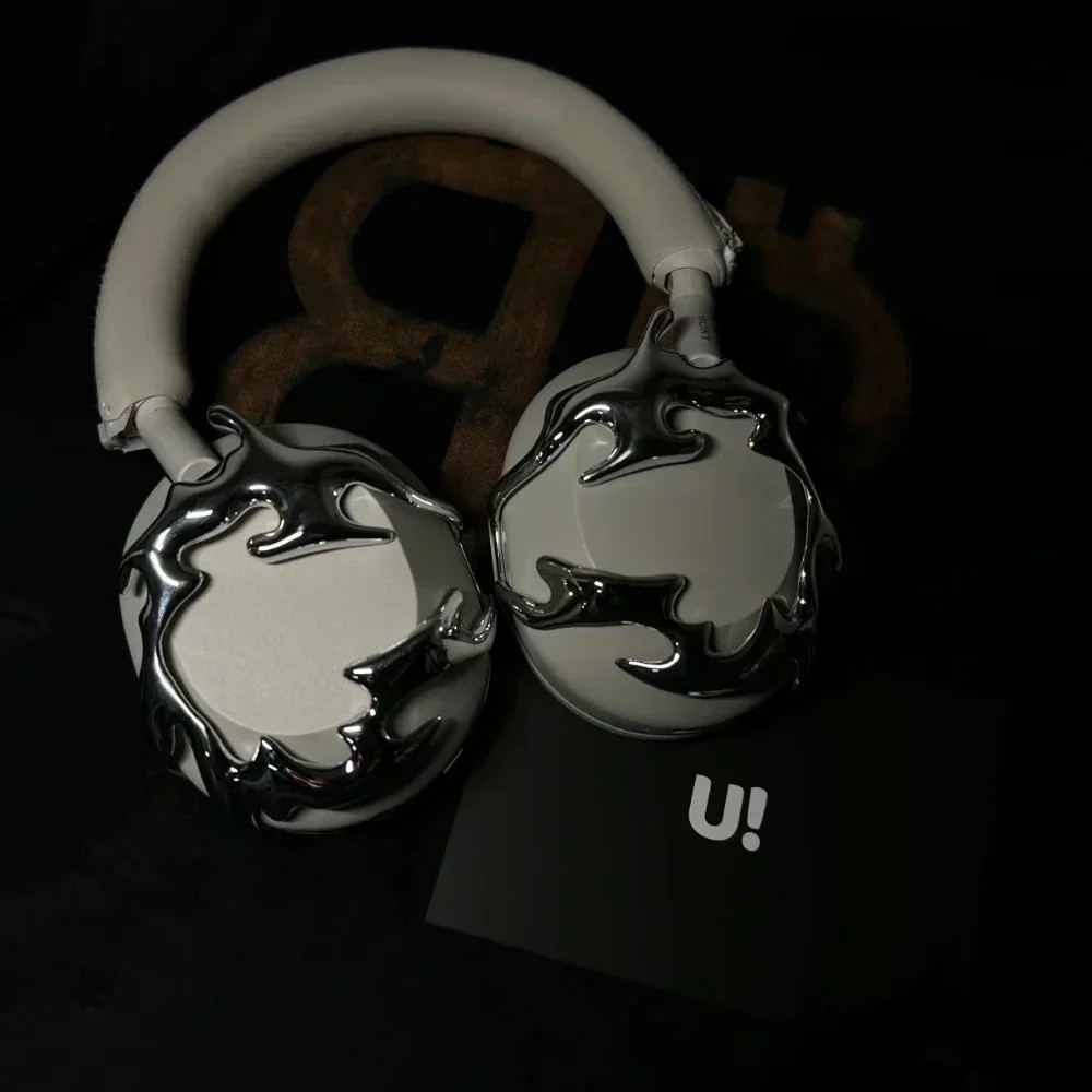 Sony WH-1000XM4 Case Y2K Headphones Case Custom Silver Flame Cover Sony Xm5 Headphone Accessory