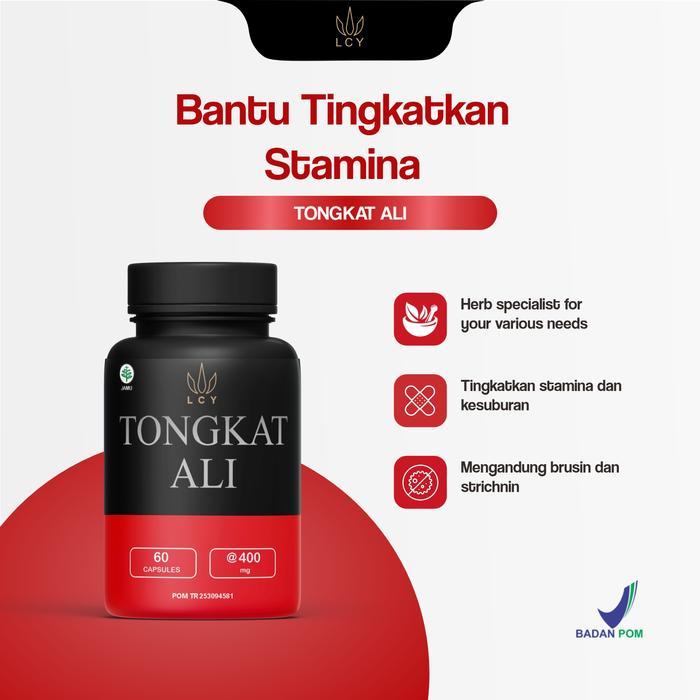 LCY LING CAO YAO Tongkat Ali Ekstrak 60 Kapsul 400 mg Meningkatkan Stamina