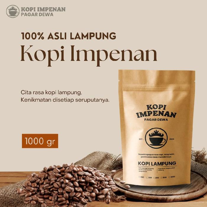 Premium Kopi bubuk robusta 1 kg robusta Lampung