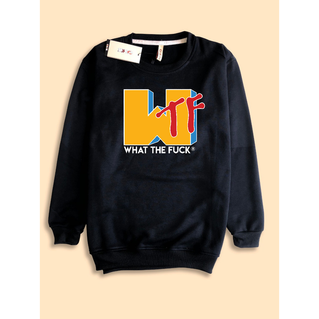 Sweater Sweatshirt MTV Music television WTF What the fuck Logo