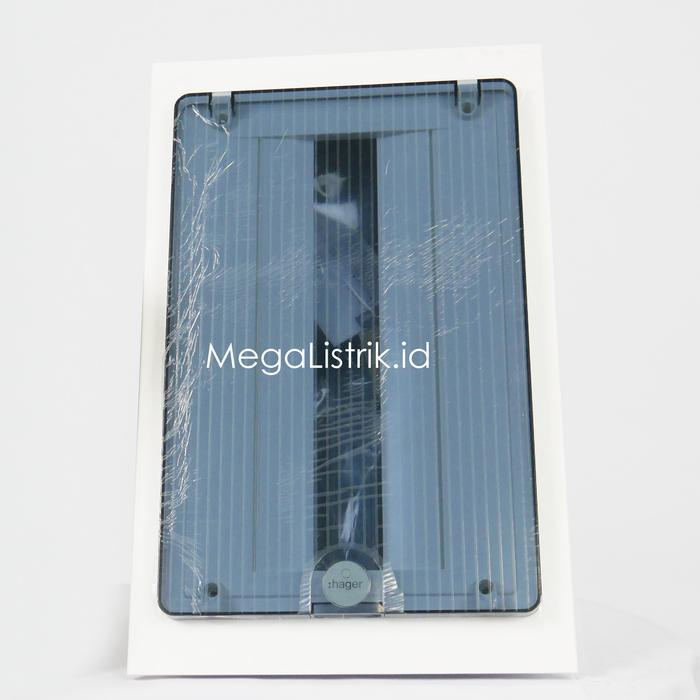 Hager Box MCB 18 Grup Inbow VF118TM / Rumah MCB 1 Baris 8 Group / Modul IB Tanam Pintu Transparan
