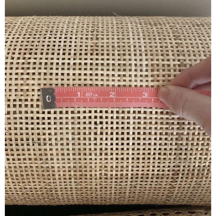 Anyaman rotan motif square roll