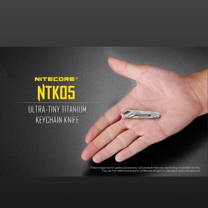 DISKON NITECORE NTK05 TITANIUM UTILITY KEYCHAIN KNIFE PORTABLE EDC