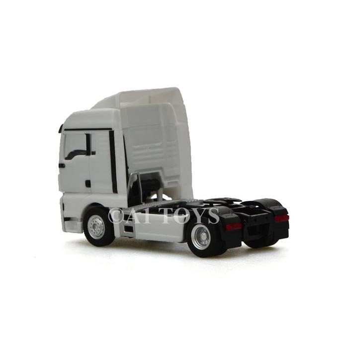 Miniatur Truk Man Tgx Xlx Rigid Tractor Putih Herpa 6.5 Cm 1:87