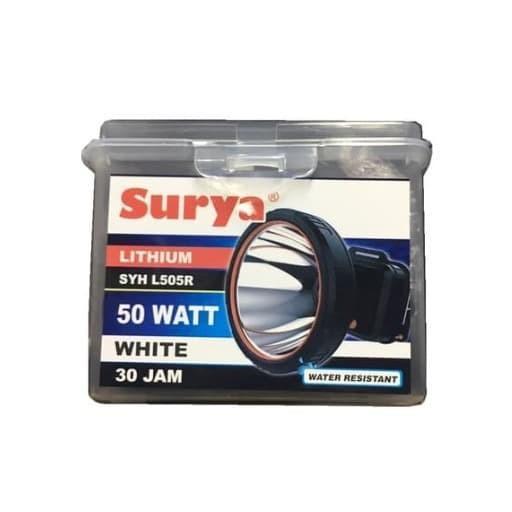 Promo Senter Kepala Led Surya 50 Watt Syh L505R Water Resistant Cahaya Putih
