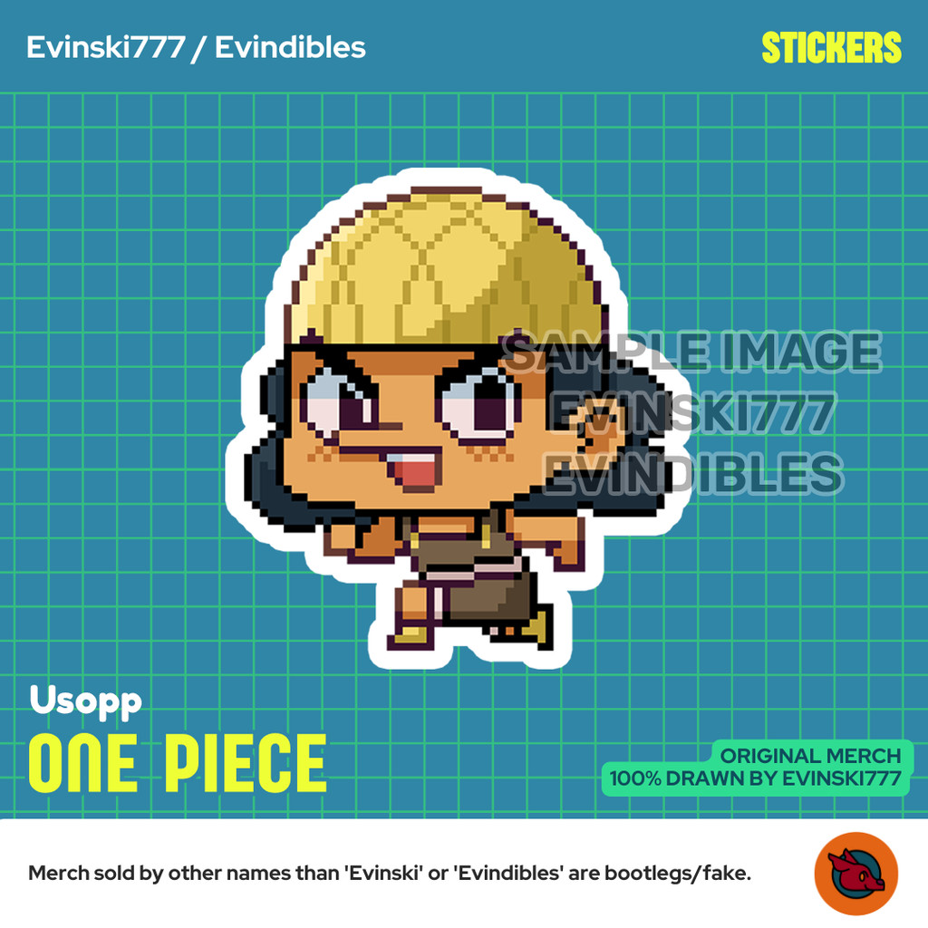 Stiker Sticker - Usopp - Anime Manga One Piece