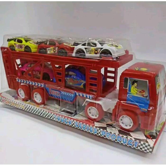 PROMO MAINAN TRUCK ST2110 ST2111 CONTAINER SET / TRUCK MIKA / PENGANGKUT MOBIL/CONTAINER TRUK TINGKA