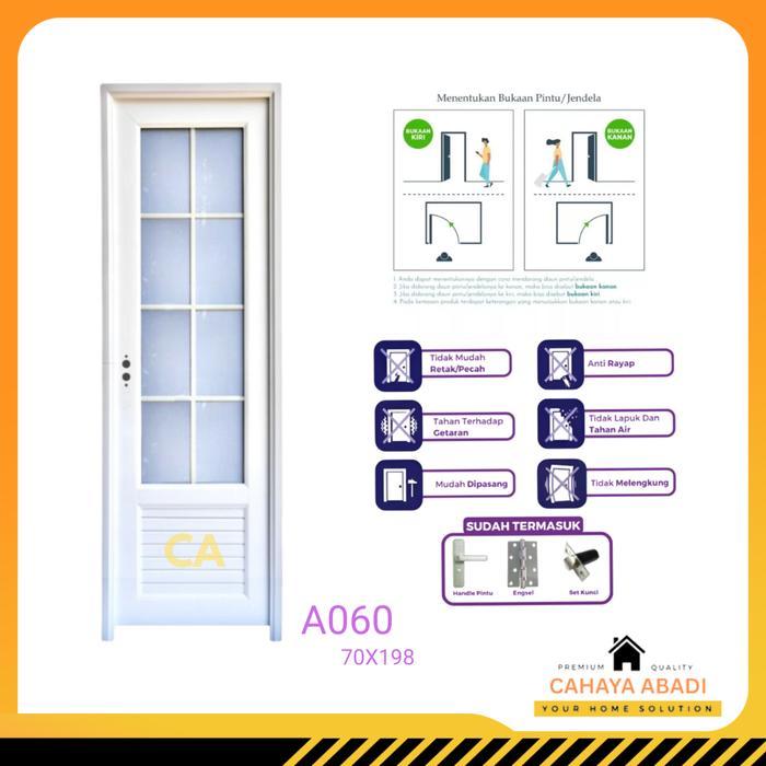 PINTU UPVC 70X198CM EDEN A060 PUTIH