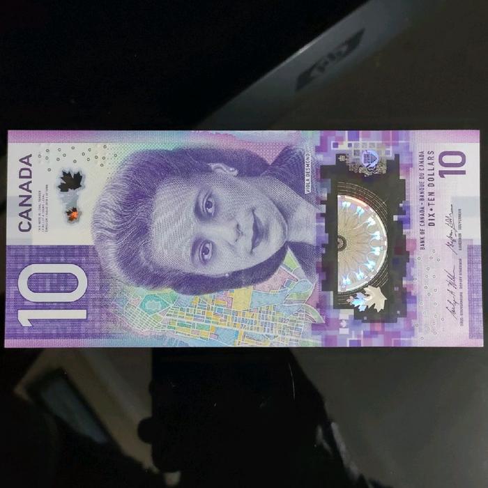 Canada 10 Dollars 2018 Polymer Design, Viola Desmond, Prefix. FFC