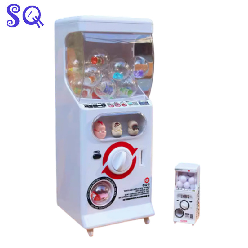 Mini Gachapon Machine Arcade Gum Capsule Toy Candy Machine Vending Machine Sliding Door Gachapon